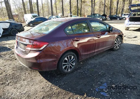 2015 Honda Civic Ex из США, поврежденный, VIN 2HGFB2F89FH554723